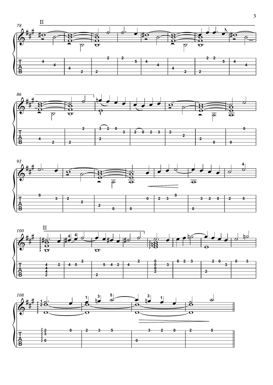 Fantasia X Alonso Mudarra Acoustic Guitar scores gallery preview page 3