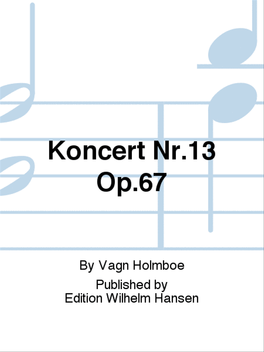Koncert Nr.13 Op.67 Koncert Nr.13 Op.67 Bassoon scores gallery preview page 1