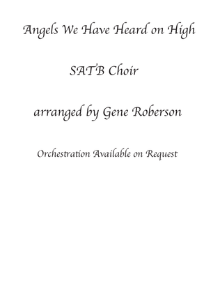 Angels We Have Heard On High SATB Concert setting