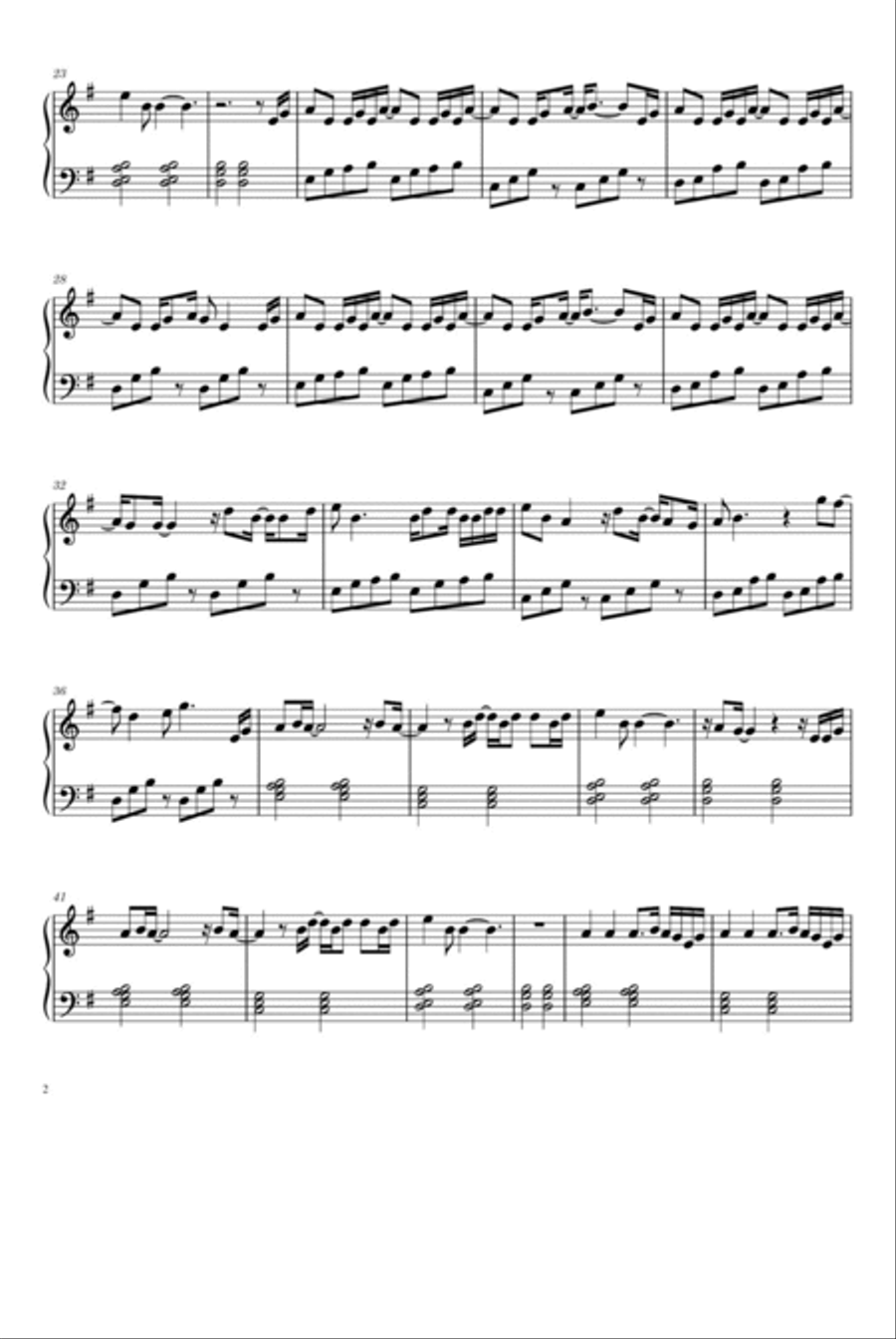 Over Now Over Now Piano Solo scores gallery preview page 2