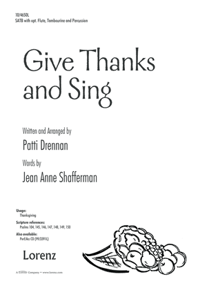 Book cover for Give Thanks and Sing