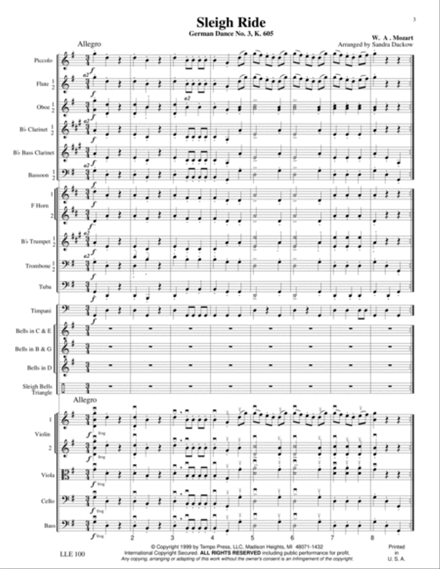 Sleigh Ride (German Dance No. 3)