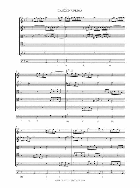 Canzoni a cinque da sonarsi con le Viole da gamba aggiuntovi dui Madrigali a 6 concertati con gli strumenti. Opera Seconda (Roma 1632)