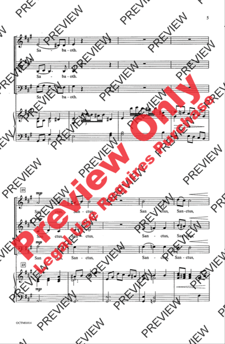 Sanctus 2-Part scores gallery preview page 5