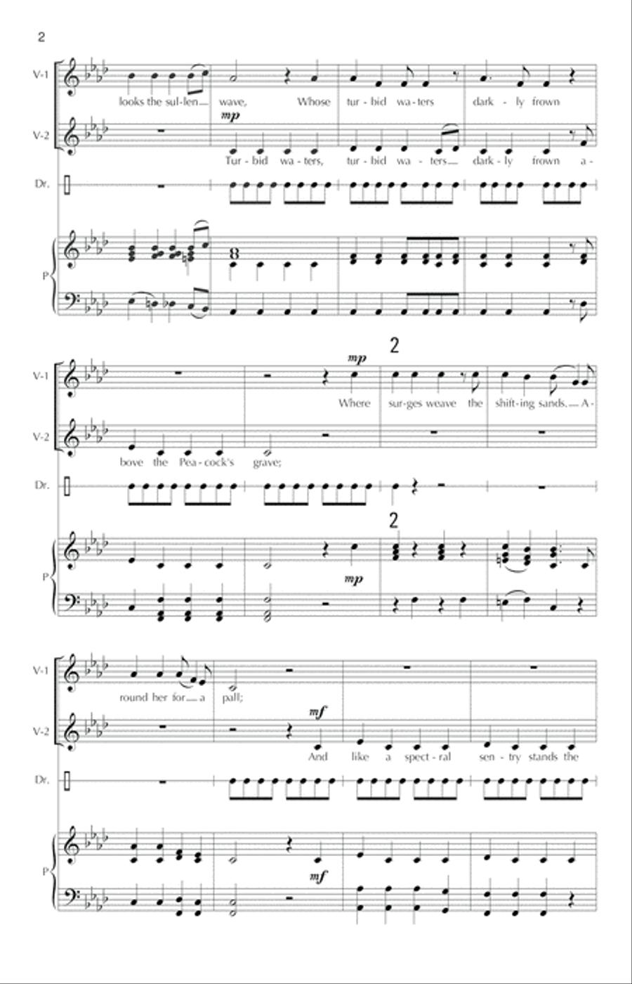 My Tent Beside the Oregon Choir scores gallery preview page 4