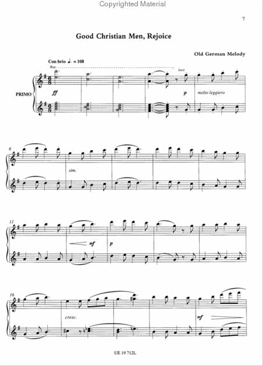 Piano Duets For Christmas Chamber Music scores gallery preview page 3