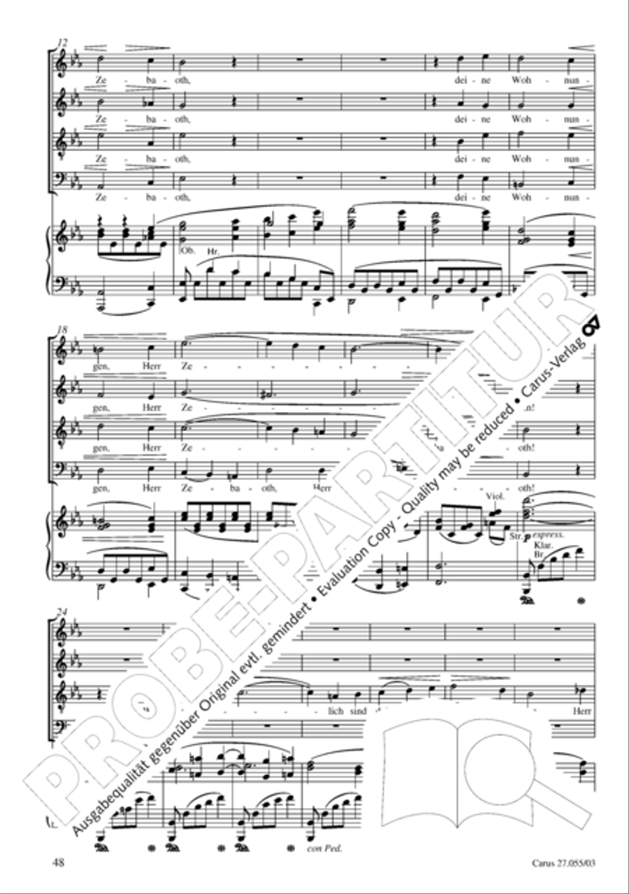 Ein Deutsches Requiem (German Requiem) 4-Part scores gallery preview page 51