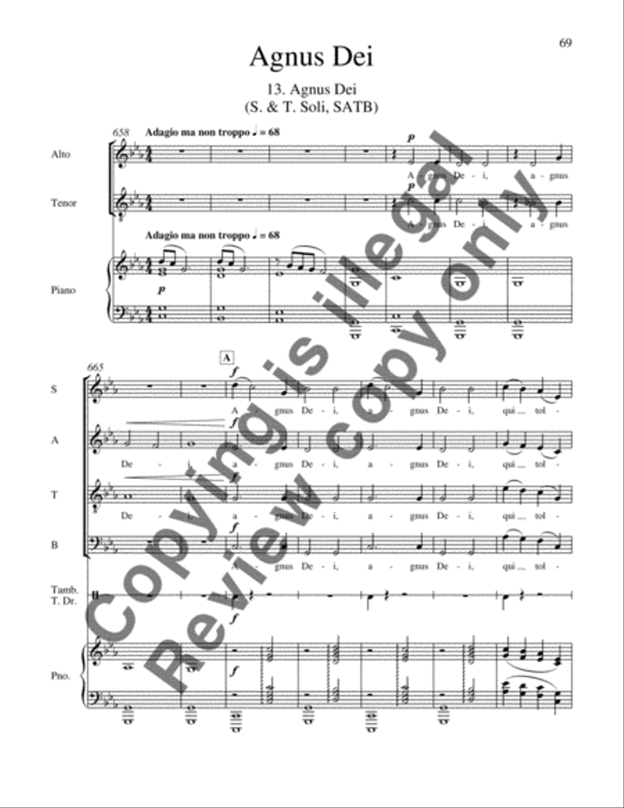 Mass: A Celebration of Life 4-Part scores gallery preview page 17