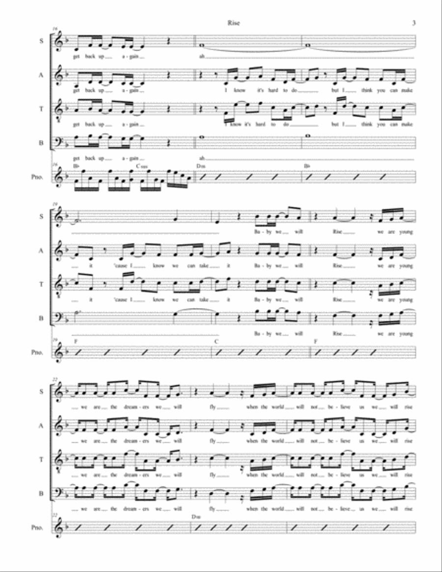 Rise Rise 4-Part scores gallery preview page 3