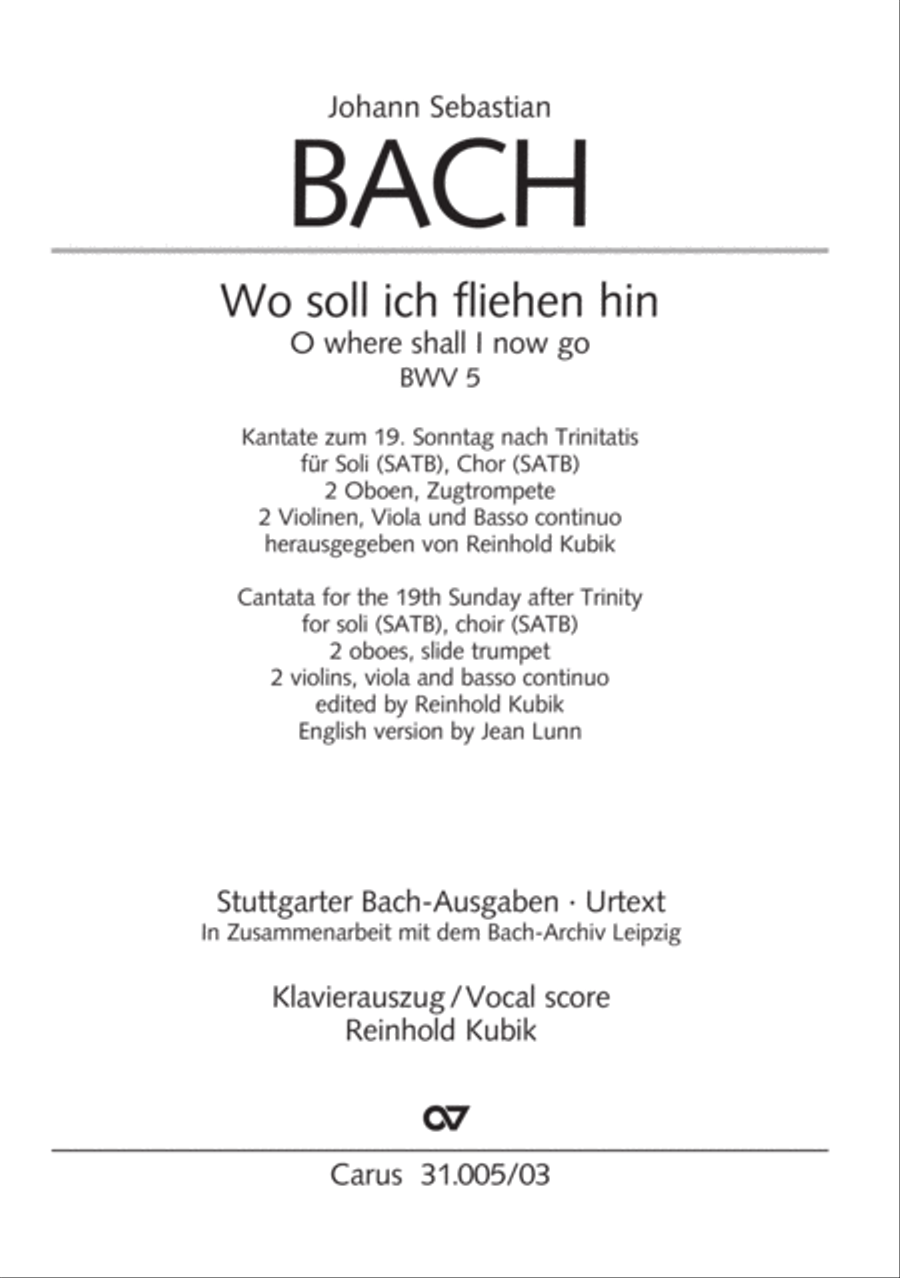 O where shall I now go (Wo soll ich fliehen hin) 4-Part scores gallery preview page 2