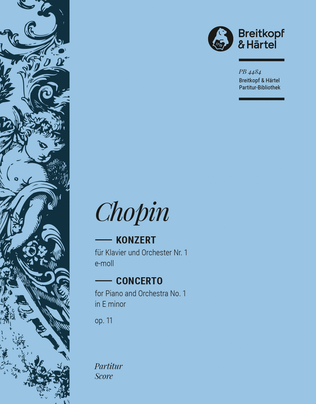 Book cover for Piano Concerto No. 1 in E minor Op. 11