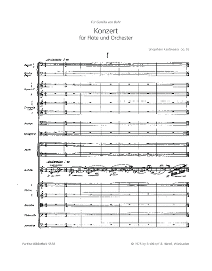 Flute Concerto “Dances with the Winds” (Op. 69) Orchestra scores gallery preview page 2