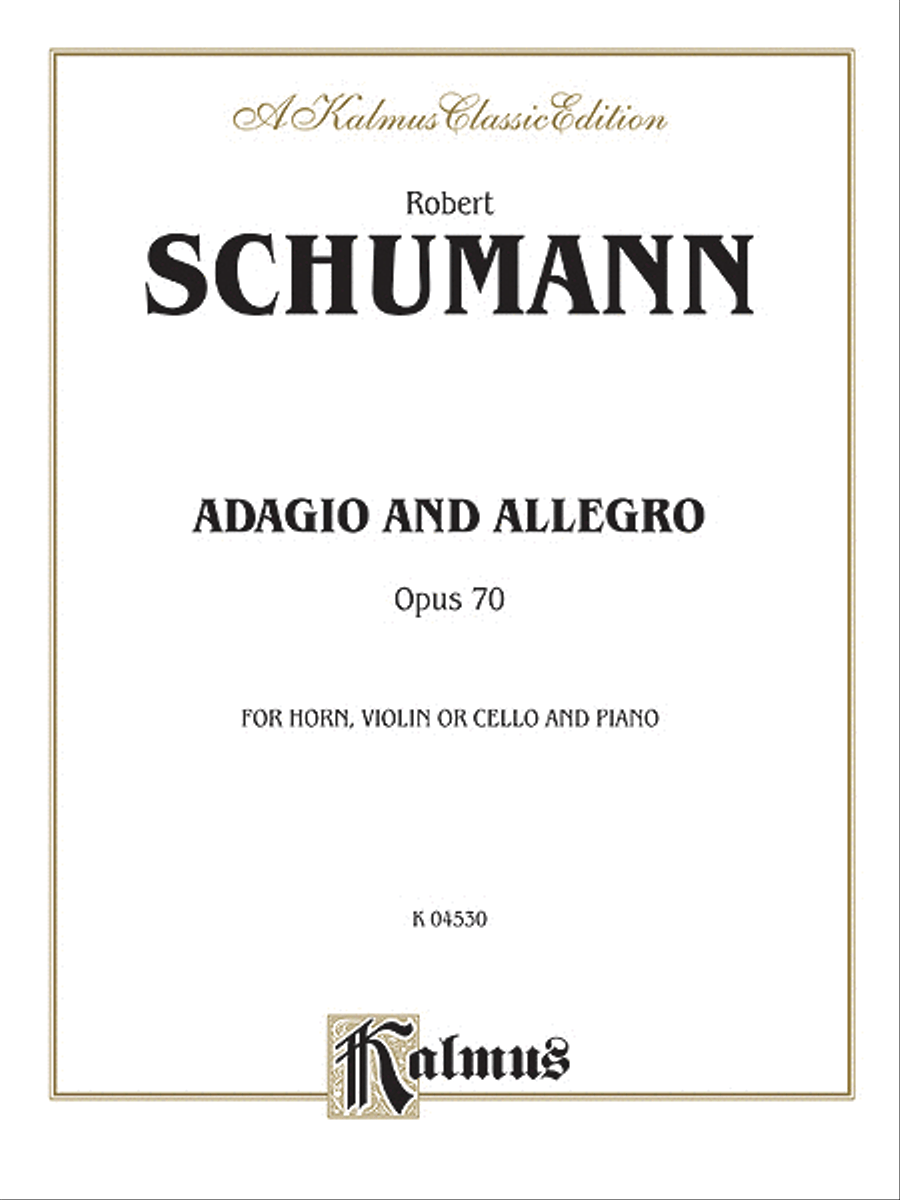 Adagio and Allegro, Op. 70 Small Ensemble scores gallery preview page 1