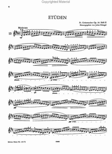 24 Studies Op. 38 for Cello