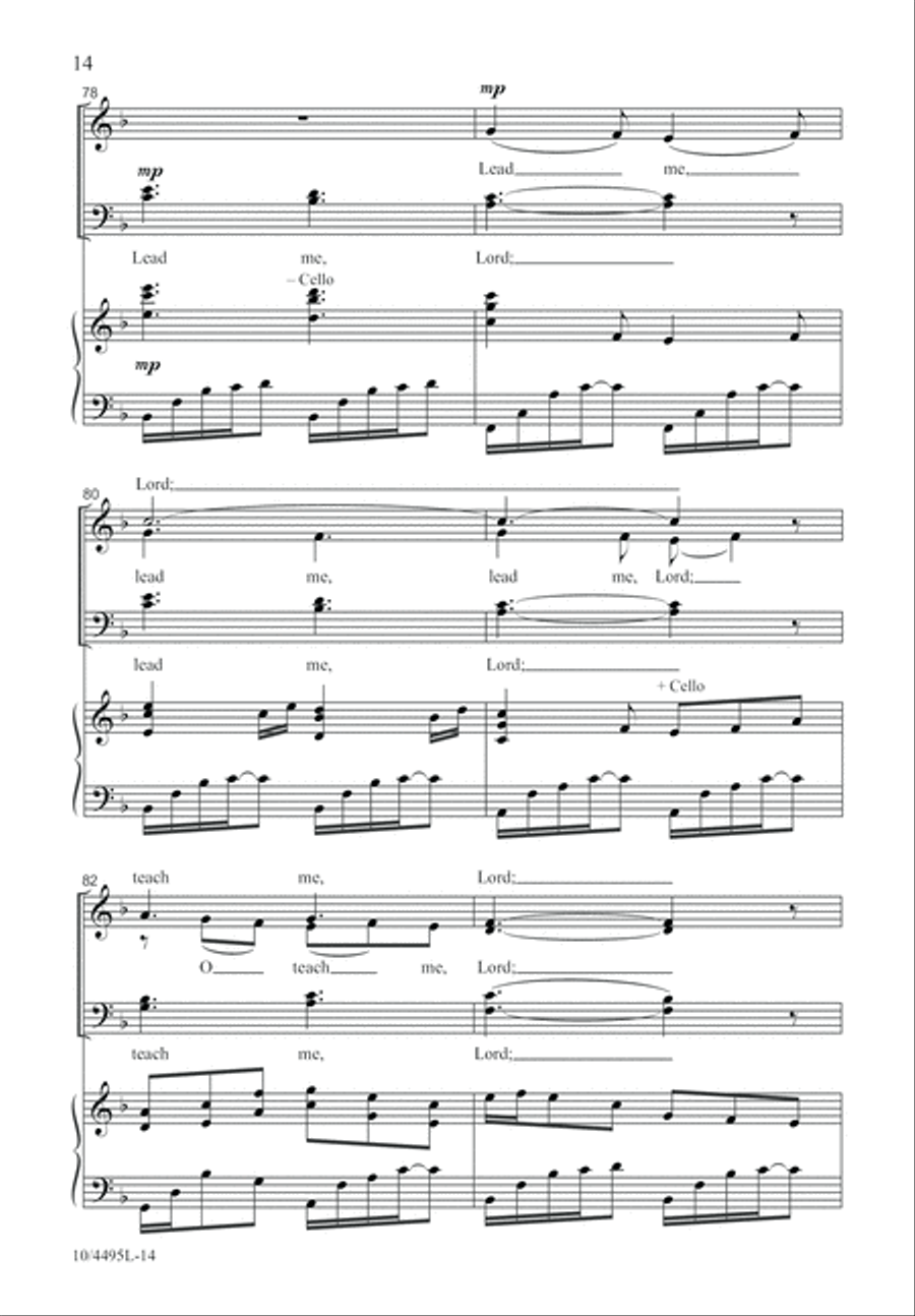Lead Me, Lord Lead Me, Lord 4-Part scores gallery preview page 15