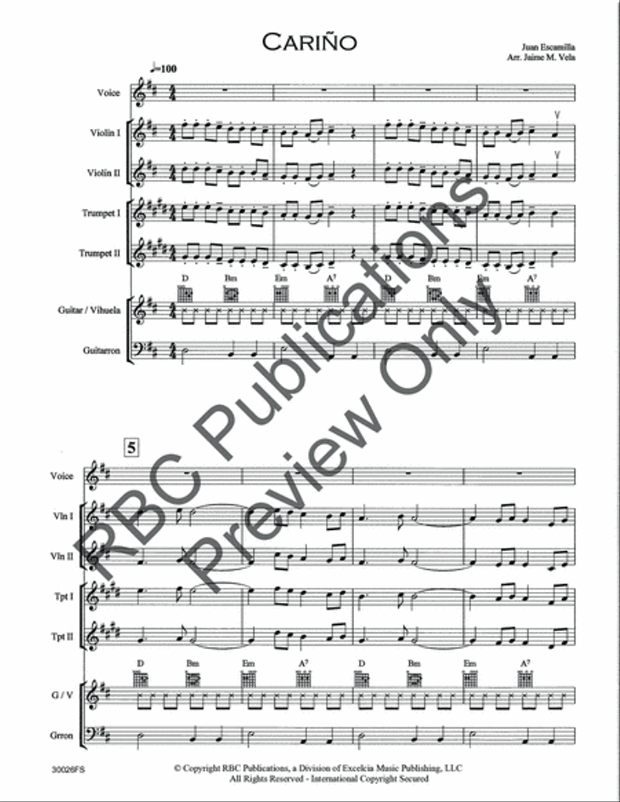 Carino (Score) Voice scores gallery preview page 3