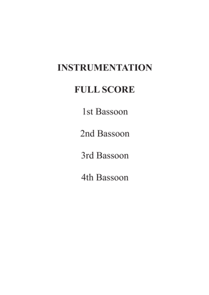 Marche Slave for Bassoon Quartet image number null