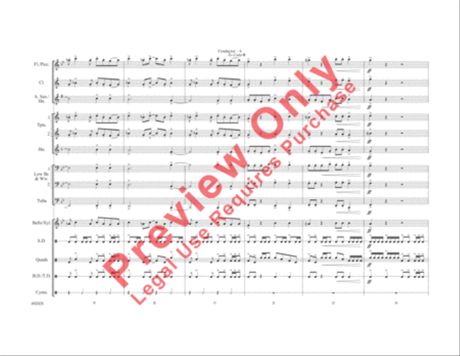 Ghostbusters Marching Band scores gallery preview page 5