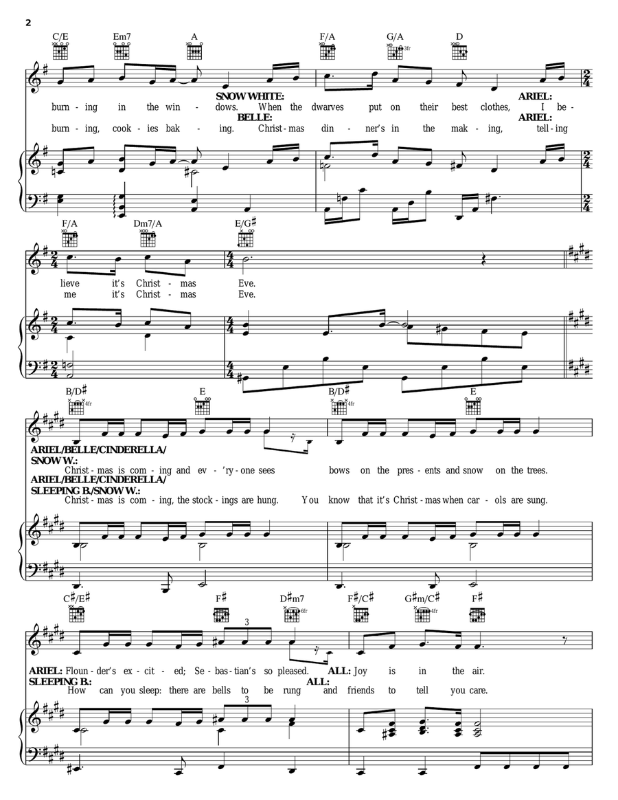 Christmas Is Coming! Piano, Vocal, Guitar scores gallery preview page 2
