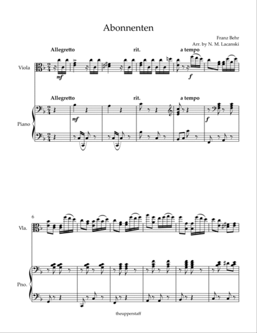 Abonnenten Viola scores gallery preview page 2