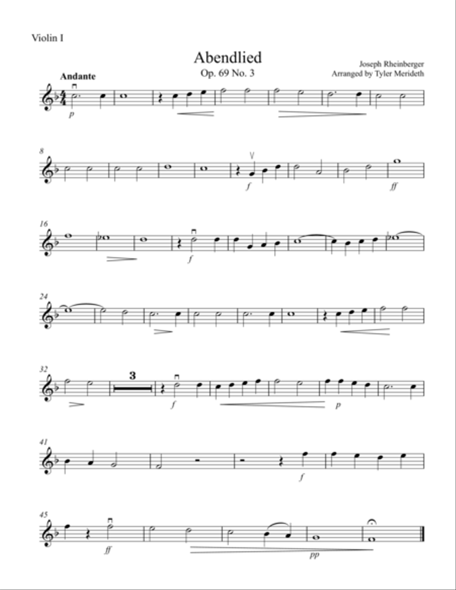 Abendlied Abendlied String Orchestra scores gallery preview page 6