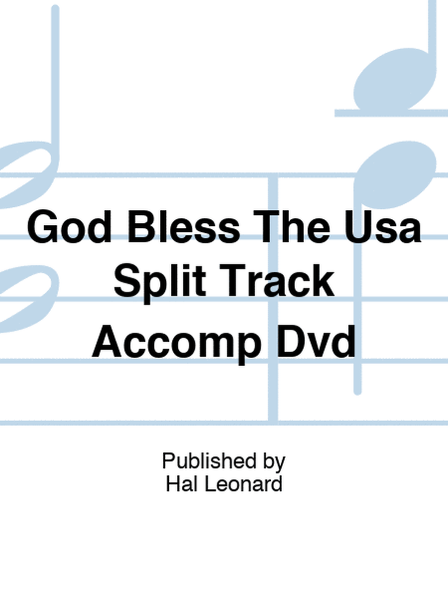 God Bless The Usa Split Track Accomp Dvd