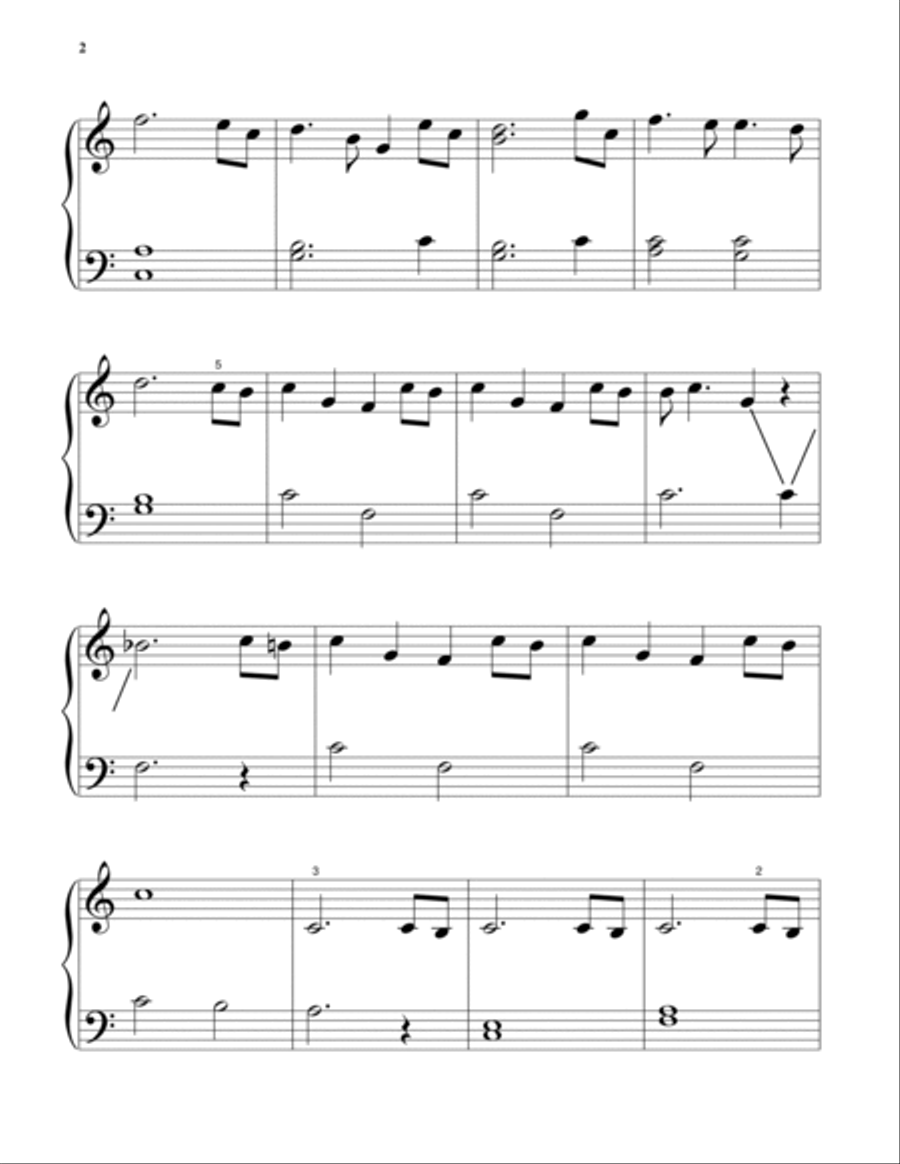 Theme From Jurassic Park Piano Solo scores gallery preview page 2