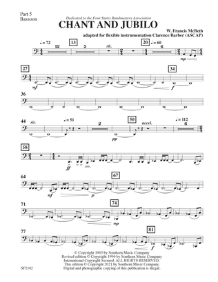Chant and Jubilo - Bassoon 5