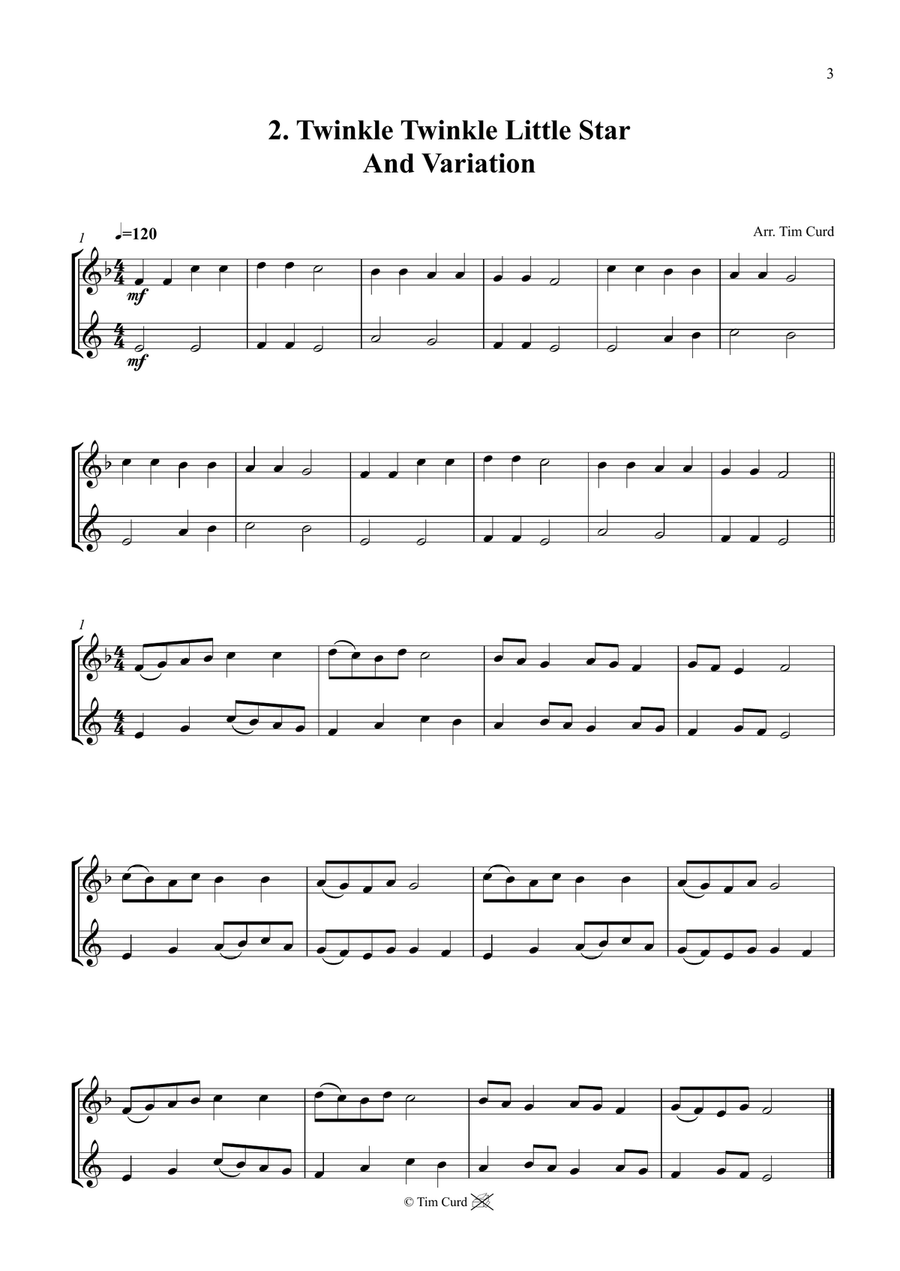 14 Fun Duets For Cornet And Tenor Horn Brass Duet scores gallery preview page 3