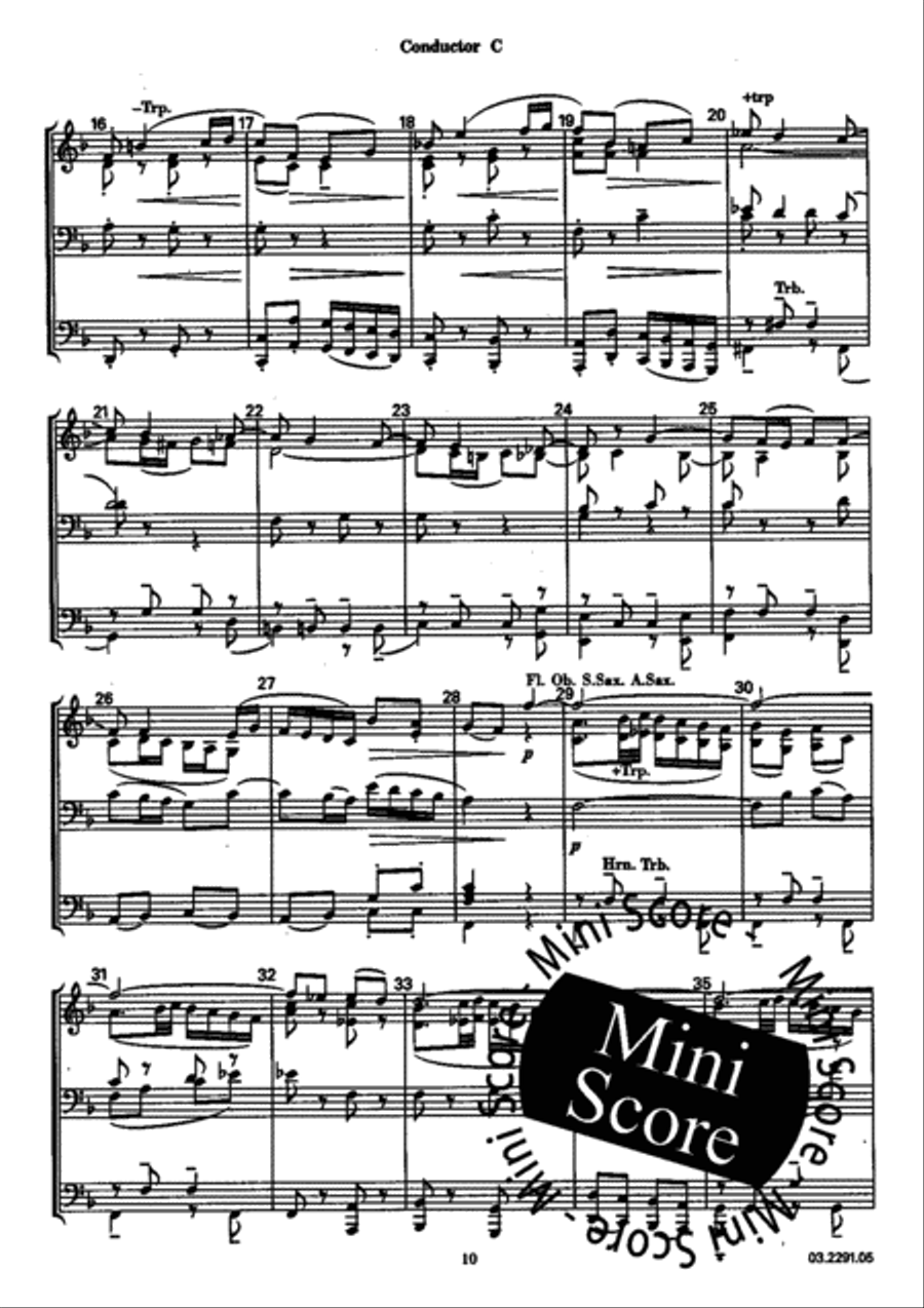 Berceuse Berceuse Concert Band scores gallery preview page 14