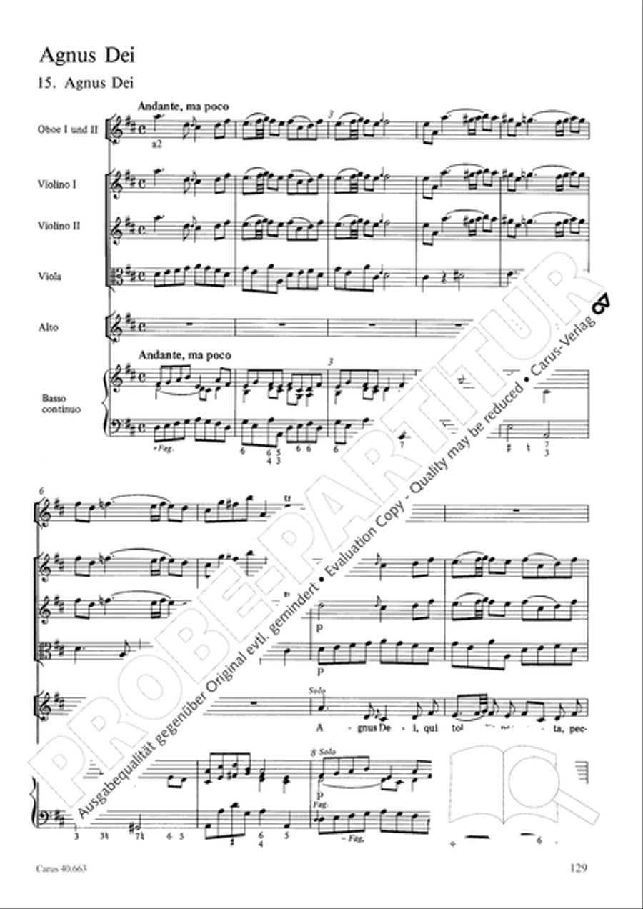 Mass in D minor (Missa in d) ATB scores gallery preview page 145