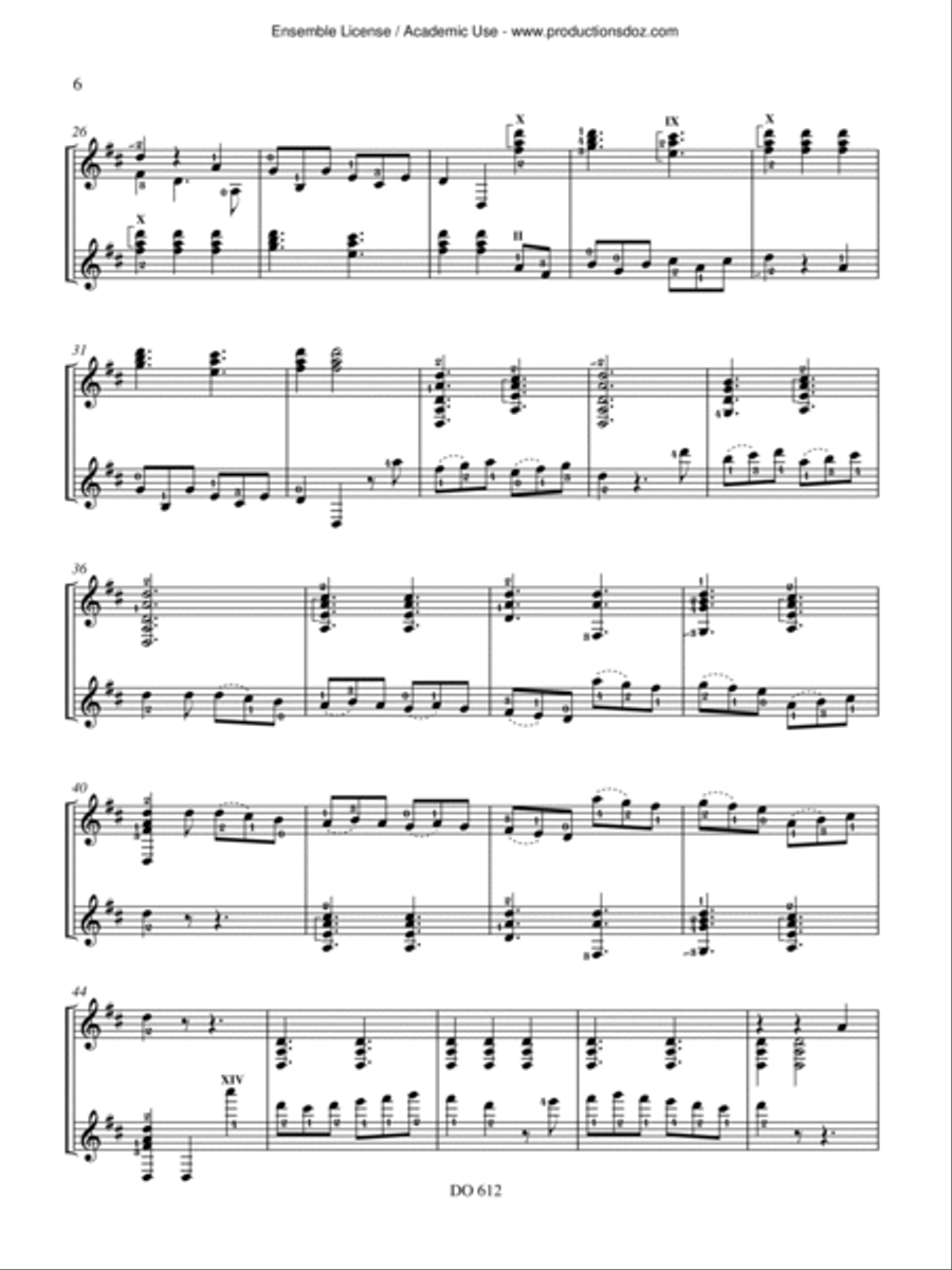 Espanoleta y Canarios Classical Guitar scores gallery preview page 6