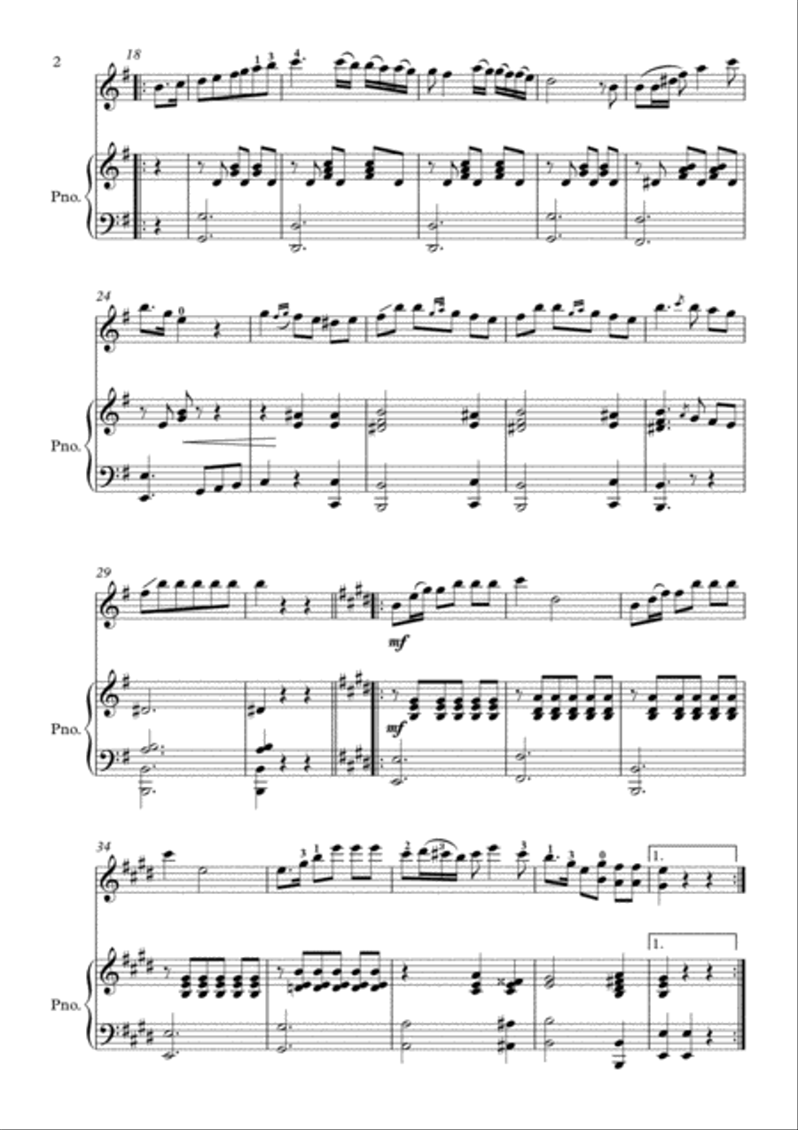 Easy classical guitar and shop piano duets