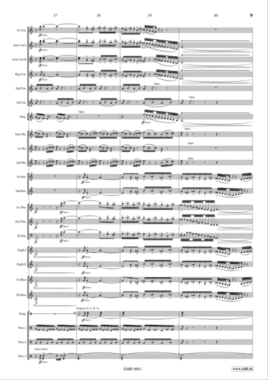 Blue Horizons Brass Band scores gallery preview page 12