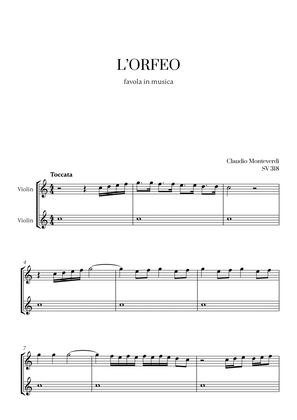 Monteverdi - l'Orfeo favola in musica SV 318 (for Violin Duet)