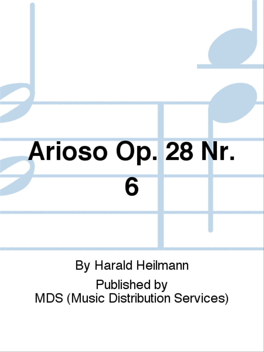 Arioso op. 28 Nr. 6 Flute scores gallery preview page 1