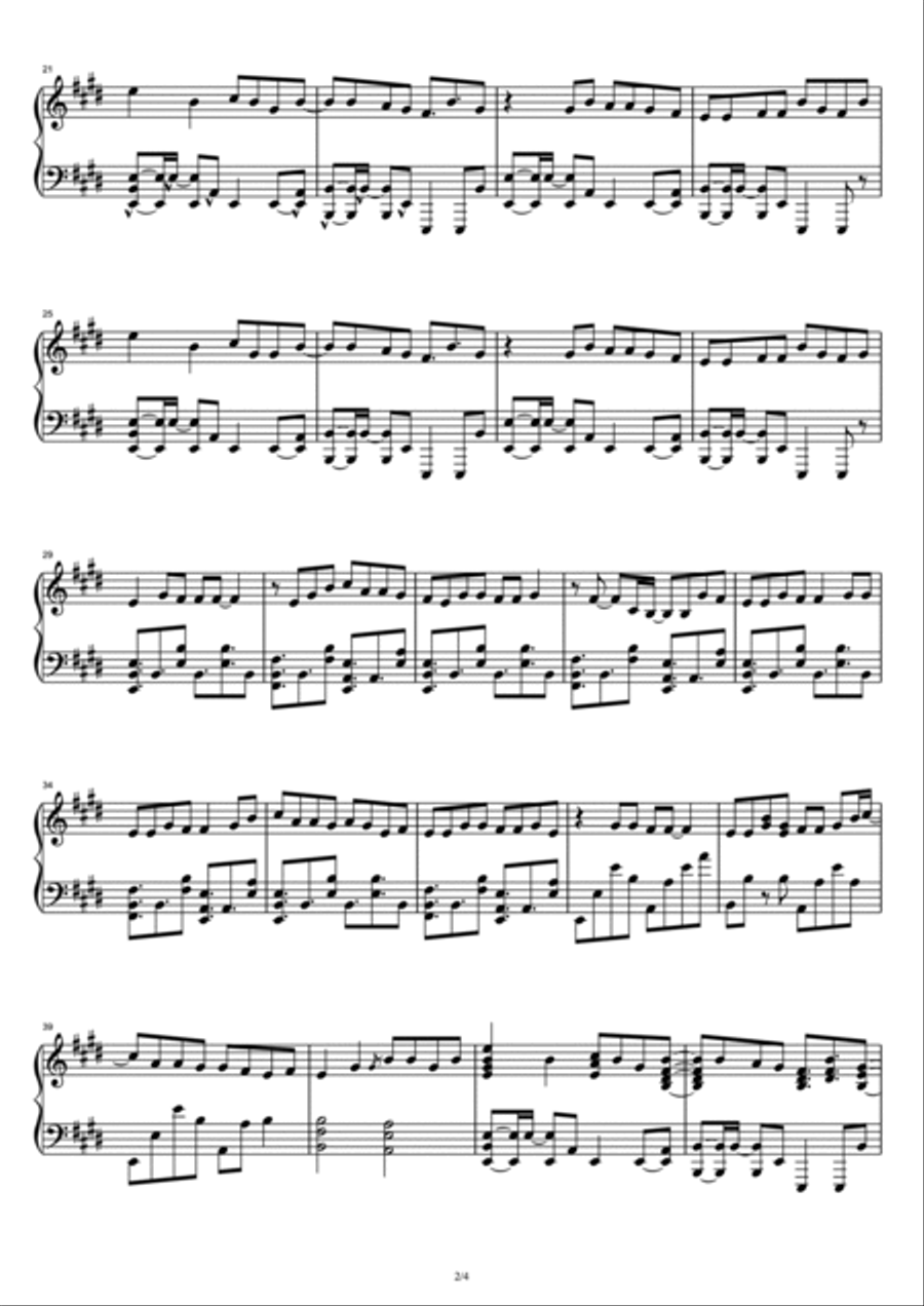 Cheerleader - Felix Jaehn Remix Radio Edit Piano Solo scores gallery preview page 2