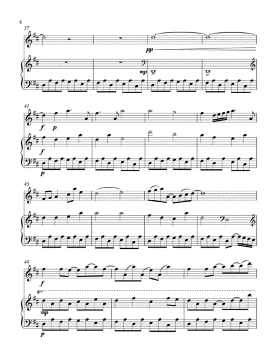 Memories Flute Solo scores gallery preview page 5