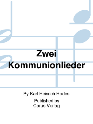 Book cover for Zwei Kommunionlieder