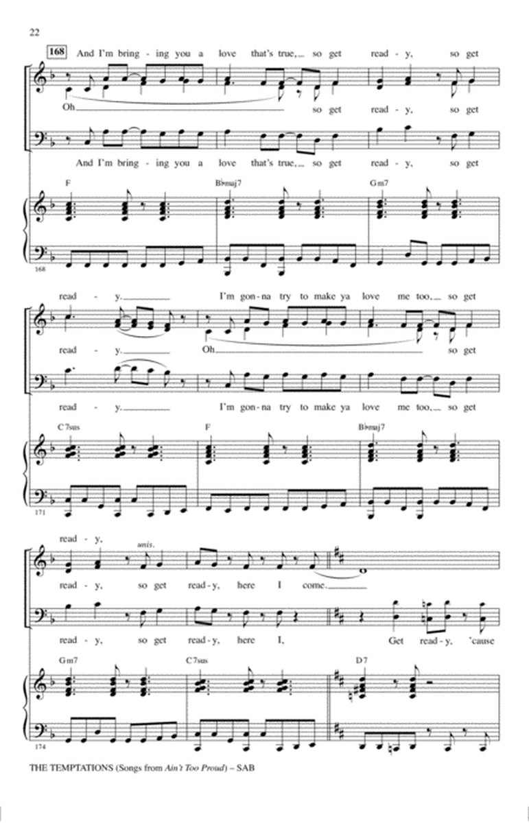 The Temptations (Songs from Ain't Too Proud) (arr. Mark Brymer)