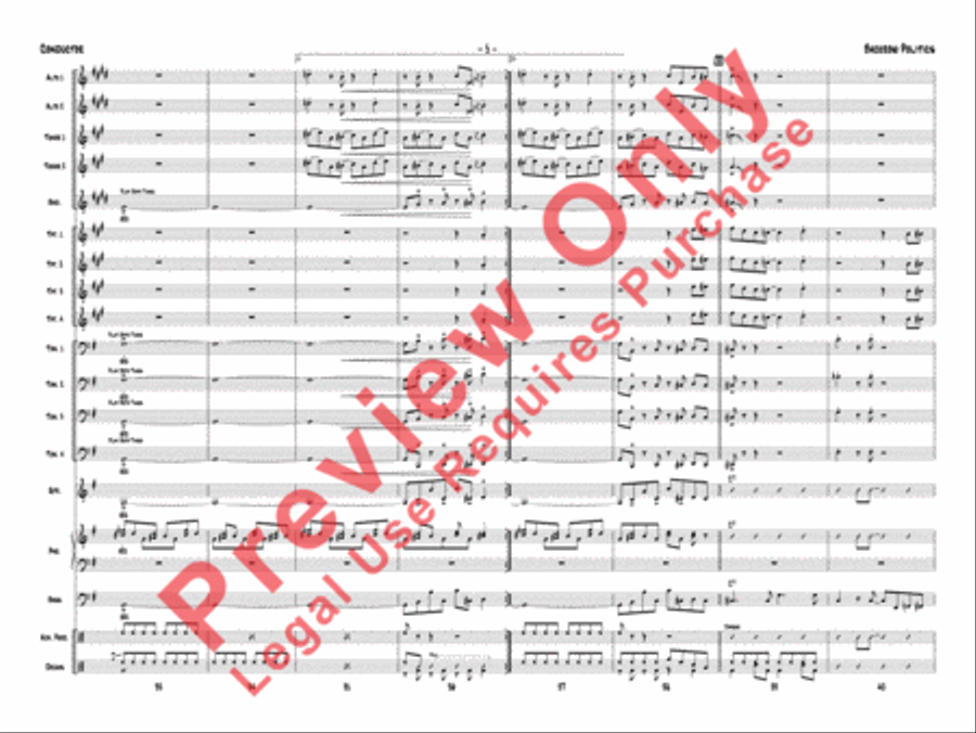 Backrow Politics Backrow Politics Jazz Ensemble scores gallery preview page 8