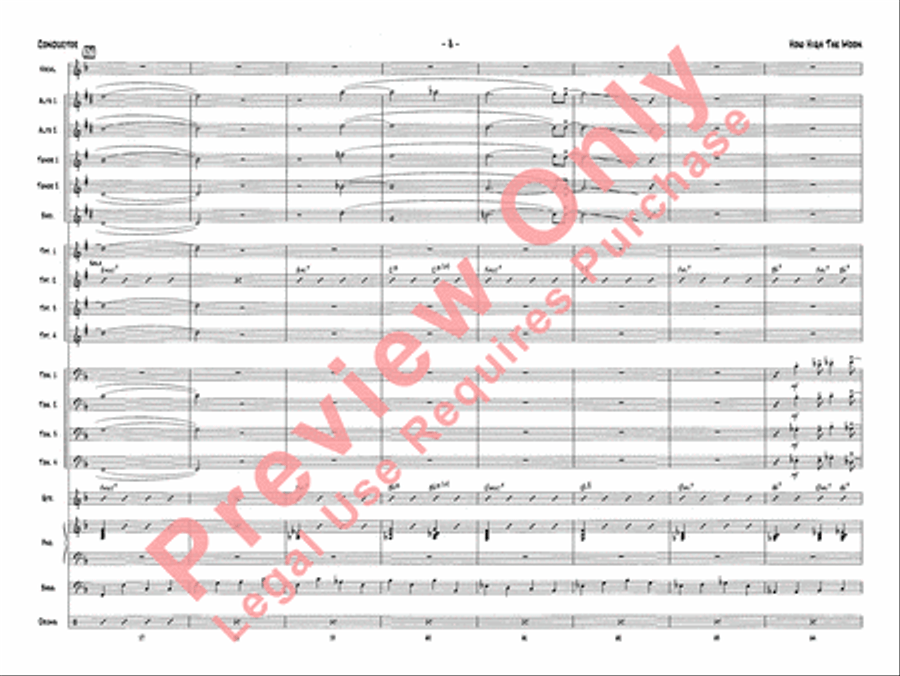 How High the Moon How High the Moon Jazz Ensemble scores gallery preview page 11
