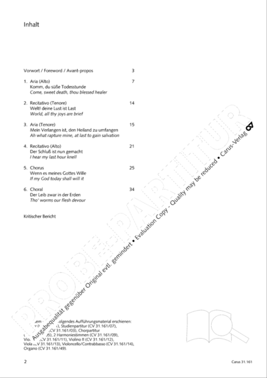 Komm, du susse Todesstunde 4-Part scores gallery preview page 3