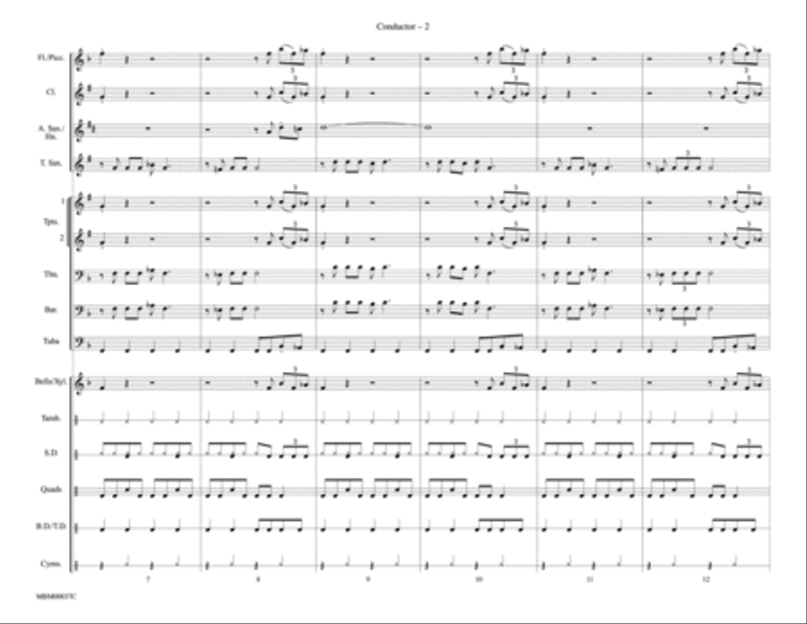 Bad to the Bone: Score Marching Band scores gallery preview page 2