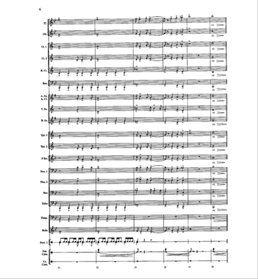 On Freedom's Wings Concert Band scores gallery preview page 7