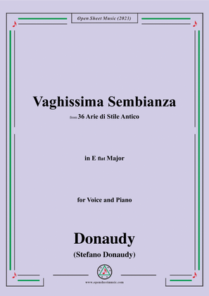 Donaudy-Vaghissima Sembianza,in E flat Major