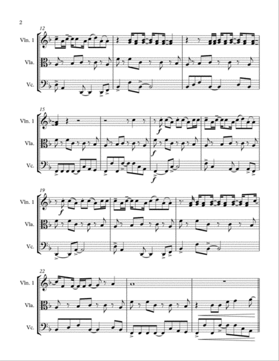 Just The Way You Are String Trio scores gallery preview page 3