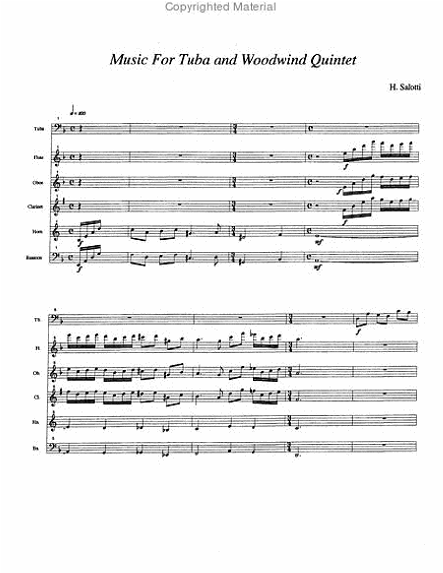Music Music Woodwind Quintet scores gallery preview page 2