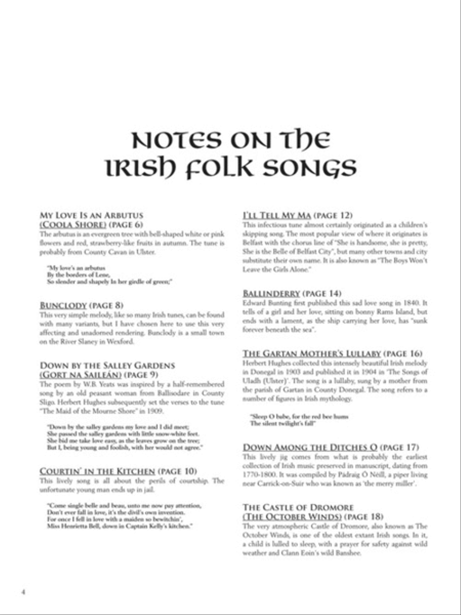 Irish Folk Songs Collection