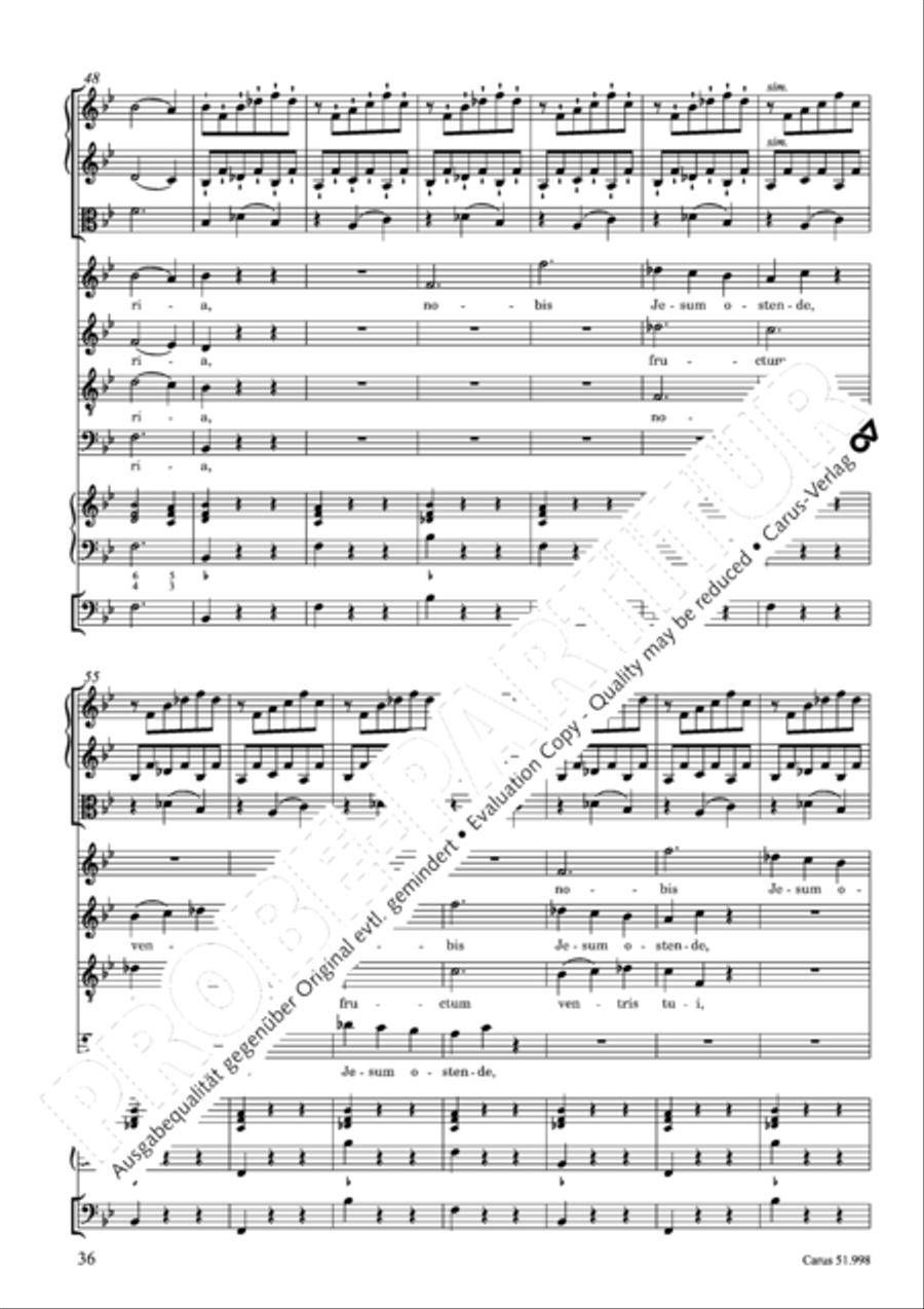 Salve Regina in g Salve Regina in g 4-Part scores gallery preview page 37